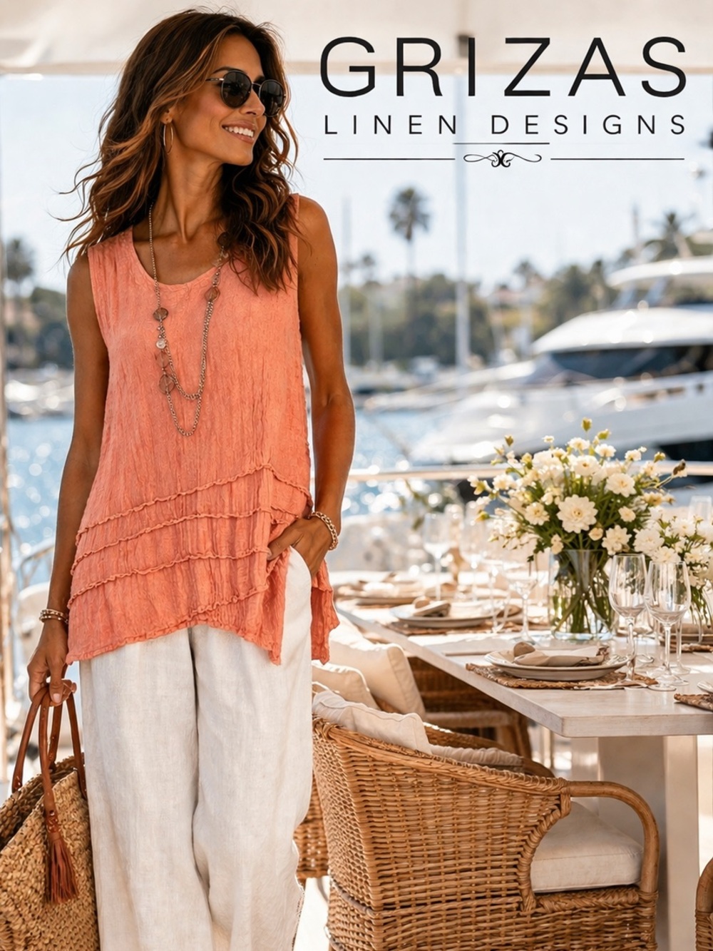 Grizas Linen Silk Crinkle Top Asymmetrical Lagenlook Coastal Art Boho EU Size M
